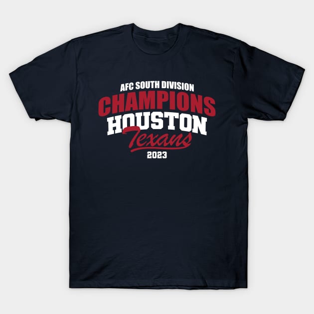 Texans 2023 AFC South Champs T-Shirt by Nagorniak